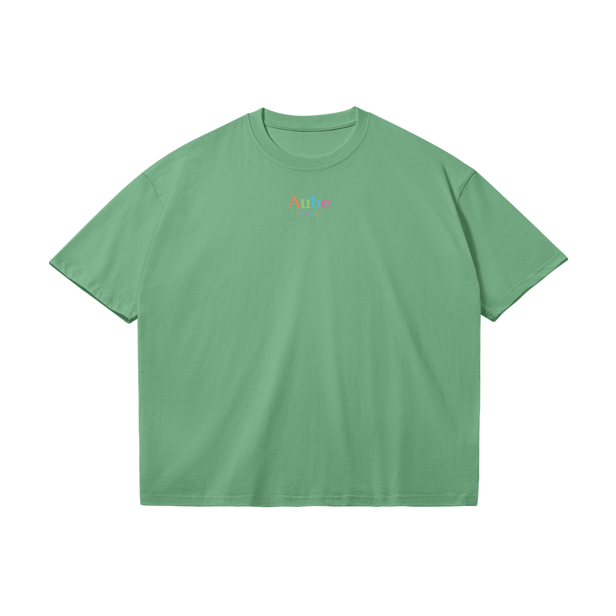Aube 90’s by Aube Studio in Forest Green - Flat lay front view - Unisex oversized fit - Aube Studio