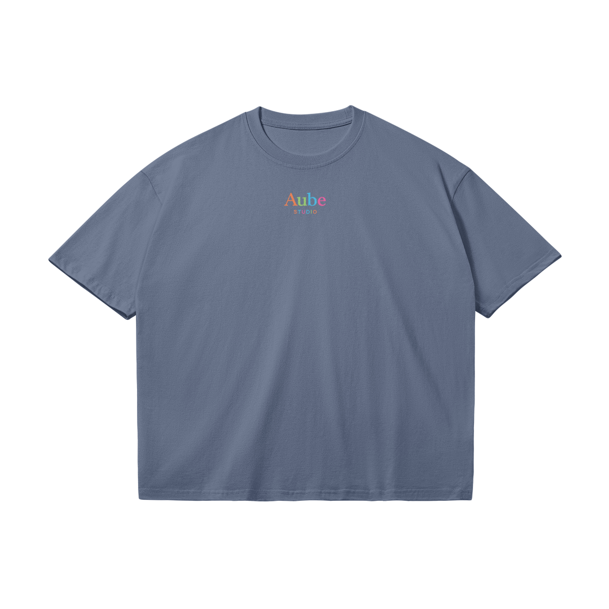 Aube 90’s by Aube Studio in Mist Blue - Flat lay front view - Unisex oversized fit - Aube Studio
