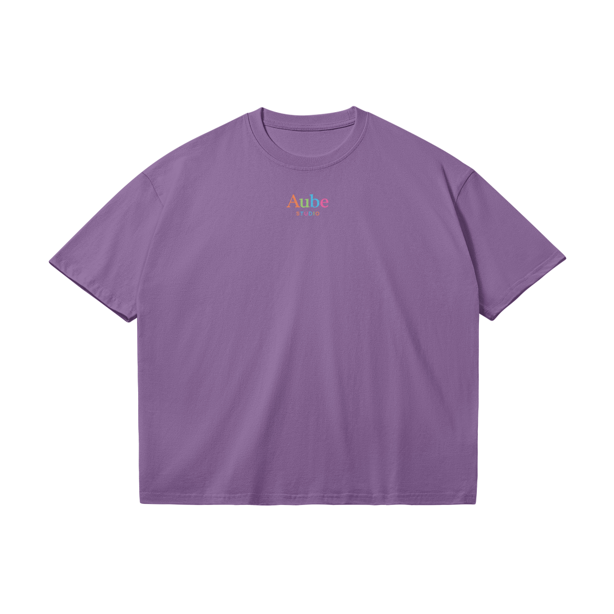 Aube 90’s by Aube Studio in Purple Haze - Flat lay front view - Unisex oversized fit - Aube Studio