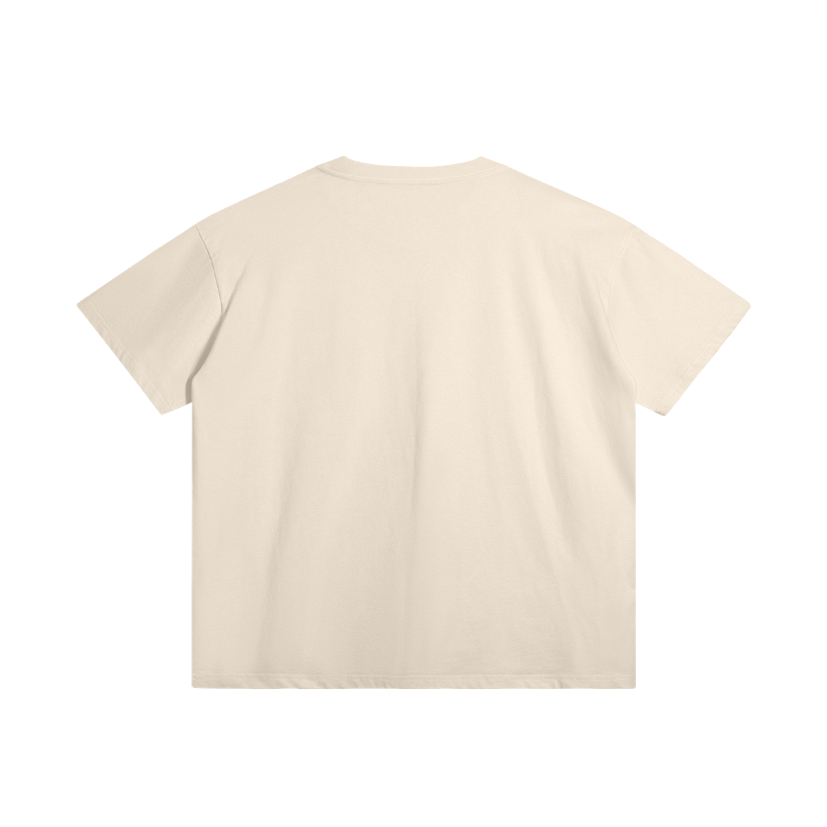 Headz by Aube Studio in Beige - Flat lay back view - Unisex oversized fit - Aube Studio