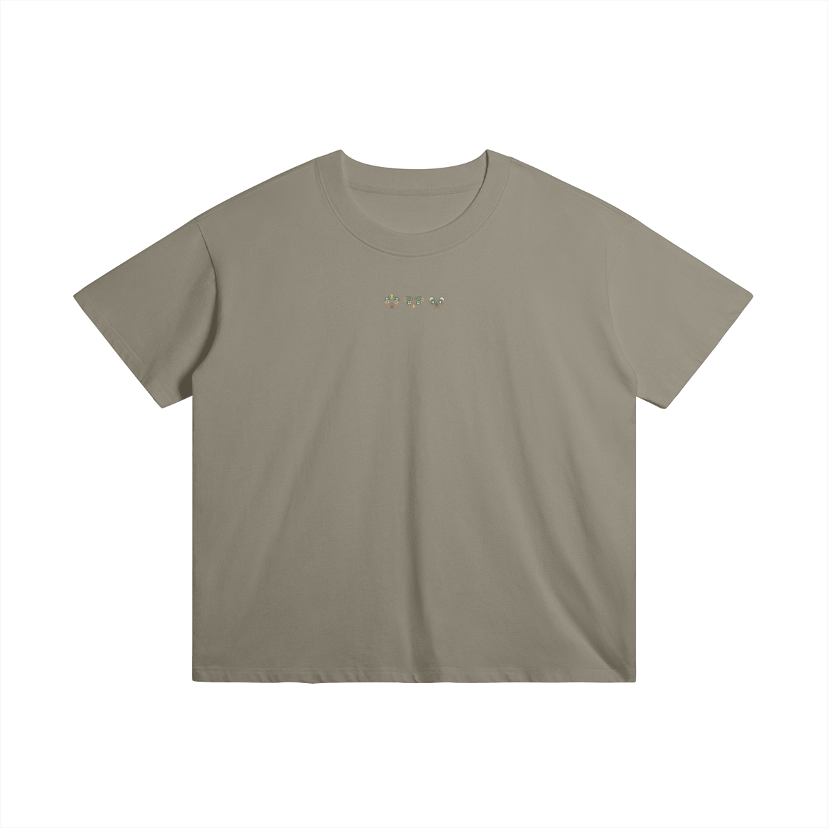 Headz by Aube Studio in Charcoal Gray - Flat lay front view - Unisex oversized fit - Aube Studio