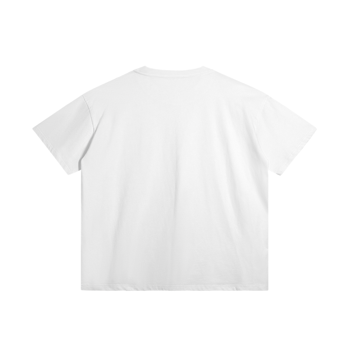 Headz by Aube Studio in White - Flat lay back view - Unisex oversized fit - Aube Studio