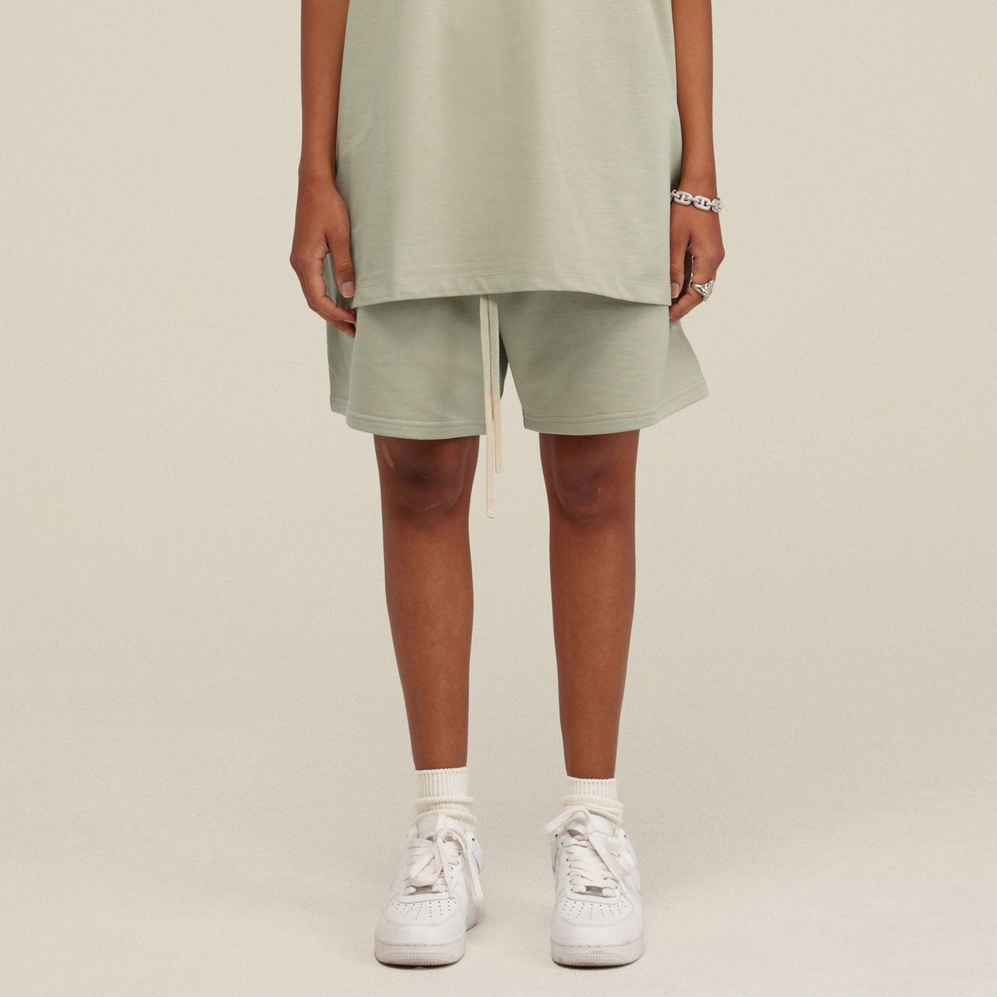 Unisex Oversized Shorts - Aube Embroided