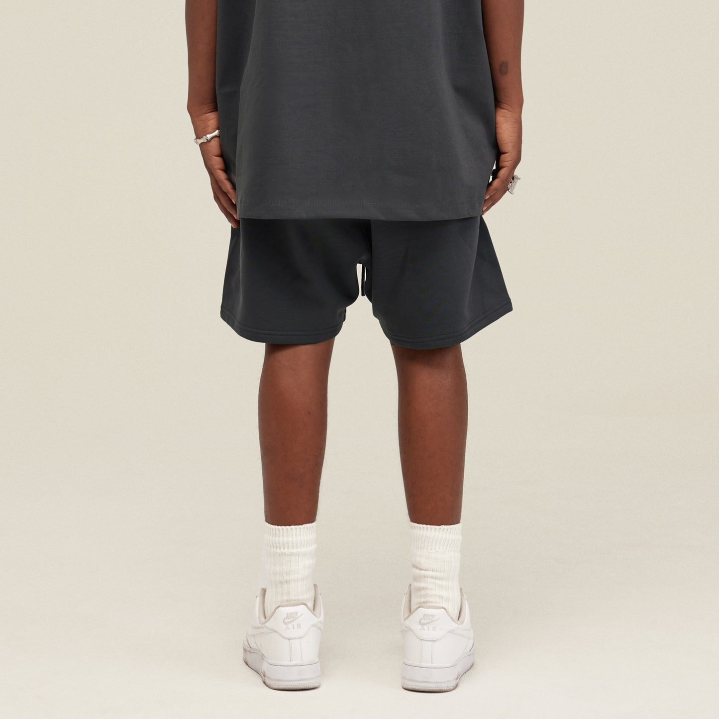 Unisex Oversized Shorts - Aube Embroided