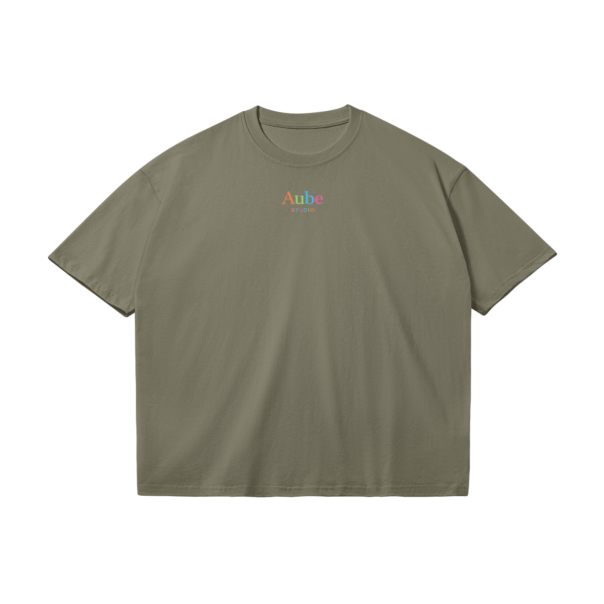 Aube 90’s by Aube Studio in Sage Green - Flat lay front view - Unisex oversized fit - Aube Studio