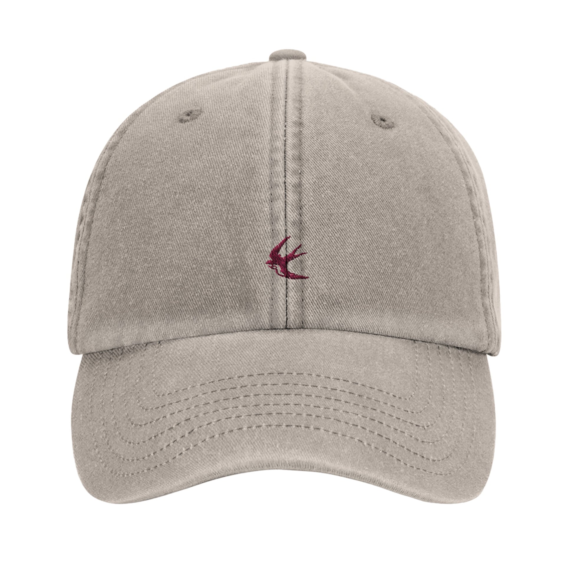 Aube Baseball Cap by Aube Studio in Vintage Stone - Front view - Unisex oversized fit - Aube Studio